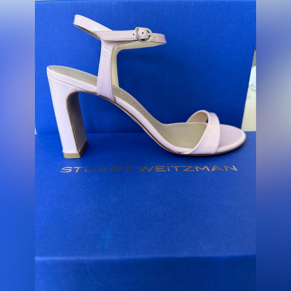 NWT Stuart Weitzman Heel Sandals Nude Pink